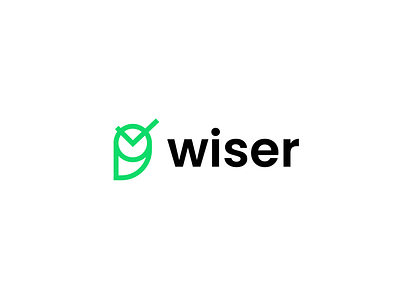 wiser app bird check creative decision logo mark minimal owl simple technology