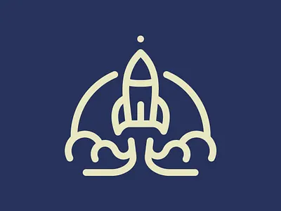 Day 23 - Rocket - 100 Icons Daily 100days design icon illustration leeayr logo minimal rocket vector voyage