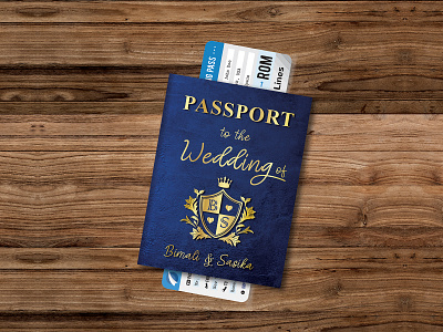 Passport for your BIG DAY illustrator photoshop