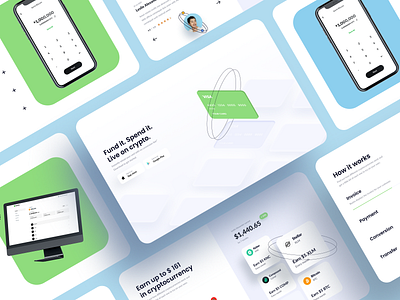 Busha website app bank branding cards clean crypto currency dailyui design flat landing pay ui user inteface ux wallet web website