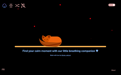 Breathing Break: a little breathing companion for a calm moment animation graphic design