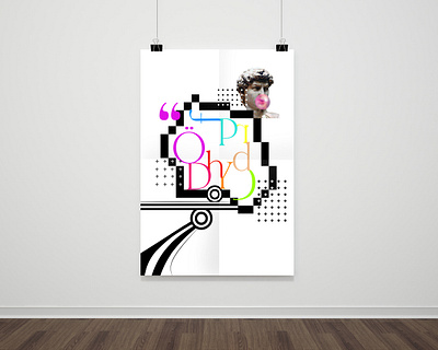 HV Florentino Font 9 Letter Poster Design (Pop Art) 1960s calligraphy digital art font graphic design letter lettering pattern pattern design pop art poster poster design serif serif font type type design typeface typography typography art typography design