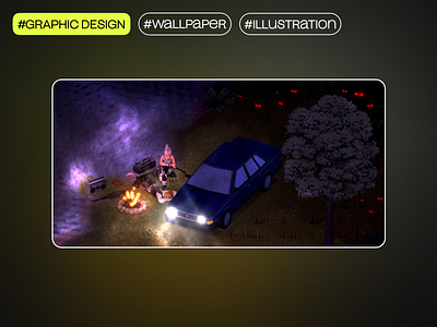 Wallpaper Design 3d banner design graphic design illustration photoshop wallpaper