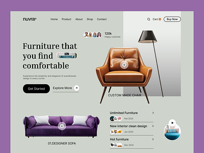 Furniture website app branding dashboard design design graphic design header design illustration landing page design logo mobile app design ui uiux design vector website design