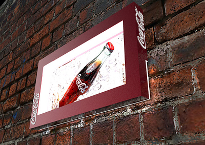 Coca-Cola Luminoso 3d design display expositor plv pop