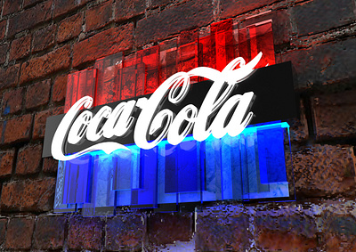 Coca-Cola Luminoso 3d design display expositor plv pop