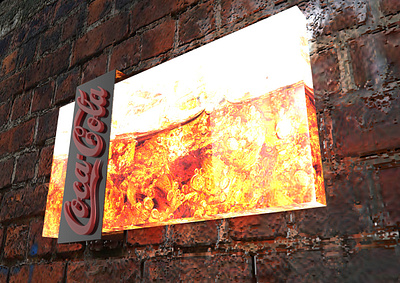 Coca-Cola Luminoso 3d design display expositor plv pop