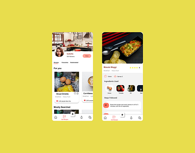 Find Recipe app design ui ux