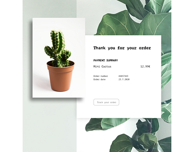 Daily UI #017 - Email Receipt