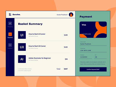 Exploration - Retro Style Checkout Page checkout checkout page retro retro design retro ui retro website ui uidesign uidesigner uiux uiuxdesign uiuxdesigner userinterface webdesign webdesigner