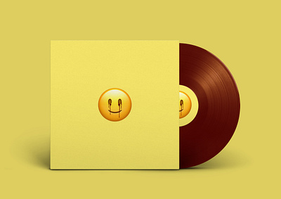 Yellowing - Mixtape Mockup emoticon mixtape mockup music smile vinyl