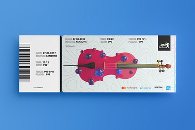 Ticket Series - Leopolis Jazz Fest 3d branding cello cinema 4d design graphic design identity design jazz jazz festival redshift3d ticket design tickets