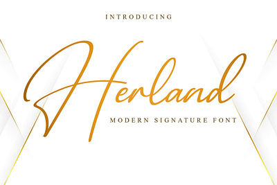 Free Herland Signature Font beauty bestseller branding business calligraphy clean couple elegant fancy feminine fresh gorgeous handlettering handwritten invitation ligature logo minimalist modern photography