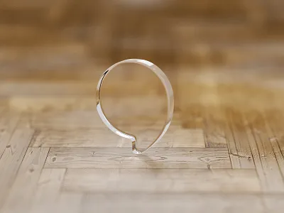 Gracious Glass 3d blender glass logo wooden floor