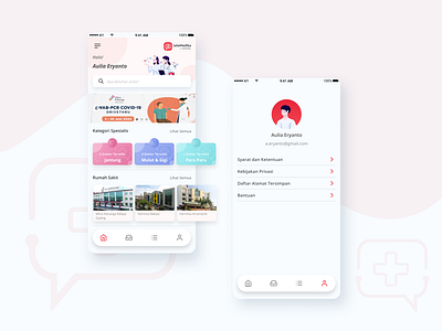 Telemedika General WPA branding design figma illustration mobile app mobile design mobile ui portfolio ui ux