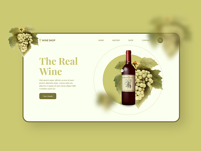 Wine Shop Landing Page adobe xd adobexd landing page madewithadobexd ui ui design video tutorial webdesign website design tutorial wine shop website