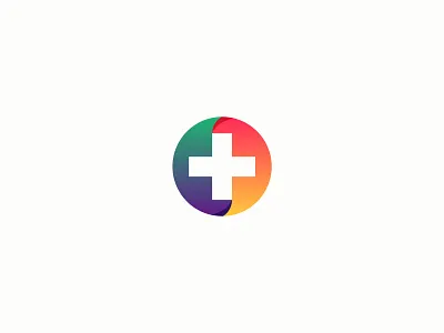Design for a healthcare startup branding cross gradient health healthcare identity illustration logo logotypes
