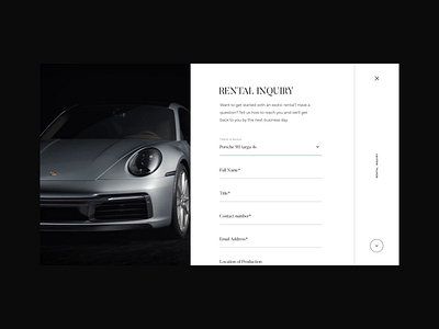 Web design for a high-end car rental company auto booking interface car rental platform carsharing hight end car interface luxury car rental rent rental car rental company rental website sports car vehicles