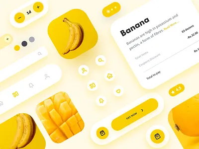 Grocery App Concept Design - Set 2 adobe adobexd behance dailyui digitalart digitaldesign dribbblers flat illustrator ios minimal mobile orange photoshop simple ui ui8net uiinspiration ux uxdesigner