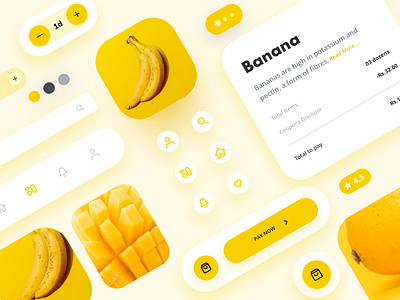 Grocery App Concept Design - Set 2 adobe adobexd behance dailyui digitalart digitaldesign dribbblers flat illustrator ios minimal mobile orange photoshop simple ui ui8net uiinspiration ux uxdesigner