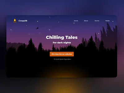 CreepyDB film games horror media stories ui video web website
