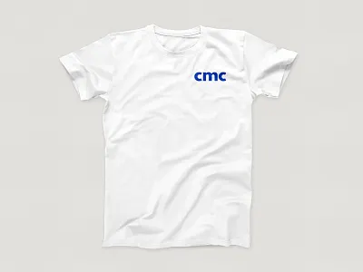 CMC - Shirt (White) adobe art direction brand brand design branding clothing clothing brand club club management committee cmc committee graphic design logo design logo mark logo mark symbol management shirt mockup shirts t shirt t shirt design