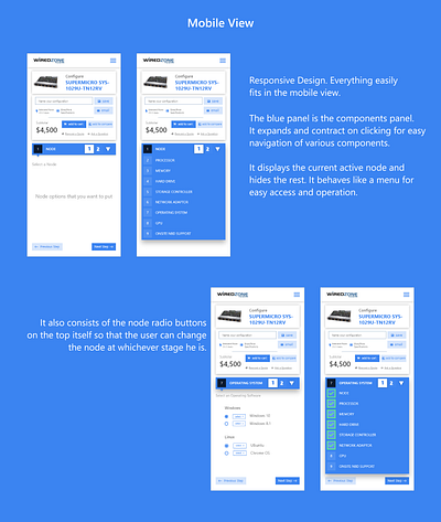 Server Confgurator Interface Design design mockup ui uiux user experience user interface userinterface ux website website design