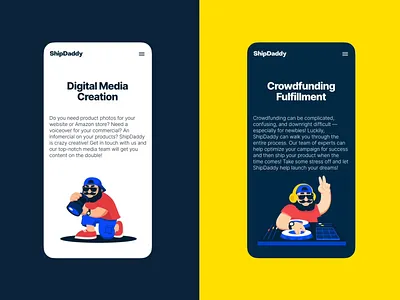 ShipDaddy Animated Mascot animated illustration animation branding design design studio graphic design illustration interaction interface man mascot mascot design mobile motion design motion graphics services shipping ui user experience ux