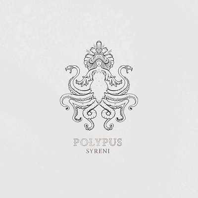 polypus syreni design illustration logo