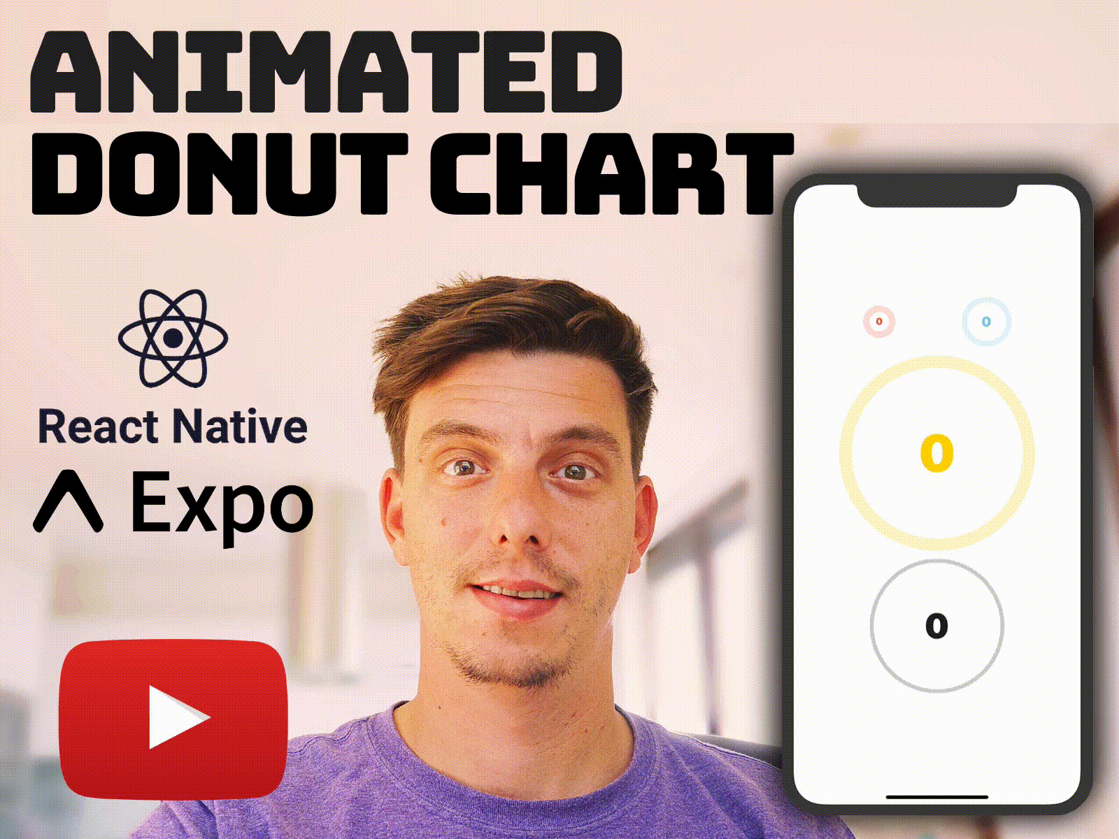 [YouTube Tutorial] React Native Animated Donut Chart animated chart donut chart github mobile animation open source react native react native animation tutorial tutorial animation youtube youtube tutorial