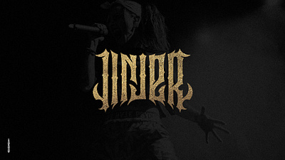 Jinjer gothic lettering logotype music musician typography