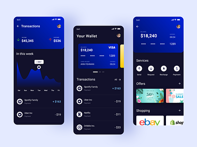 Banking App app bank app banking banking app banking dashboard bankingapp colorful concept finance finance app fintech fintech app mobile app mobile ui transactions ui design user inteface ux ui ux design wallet