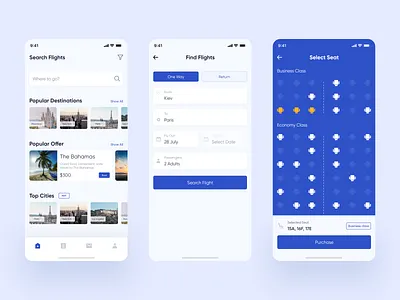 Flights & Booking App app booking booking app colorful concept figma flight app flight booking flight search flights mobile app mobile ui planner tourism travel travel app travel planner ui design user inteface ux design
