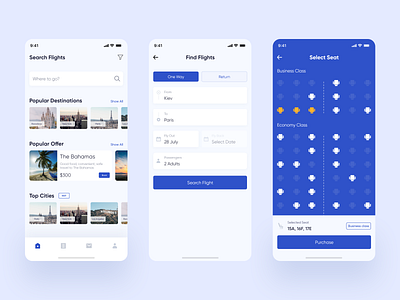 Flights & Booking App app booking booking app colorful concept figma flight app flight booking flight search flights mobile app mobile ui planner tourism travel travel app travel planner ui design user inteface ux design