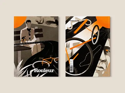 Rouleur bicycle cycling editorial editorial illustration graphic illustration movies rouleur texture