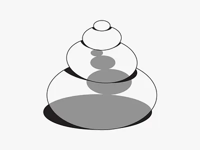 Equilibrium dark deep illustration magic smart stone transparent