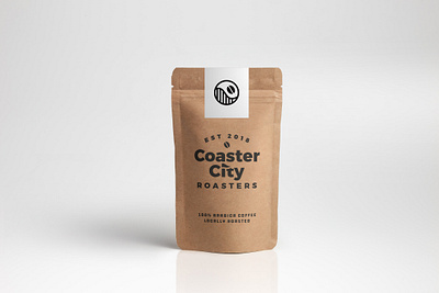 Coaster City Roasters badge bag coffee flag lable logo packaging roller coaster