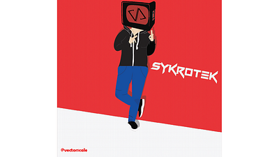 Sykrotek animated animation art branding cartoon character character design design dj flat illustration illustrator minimal music typography vector