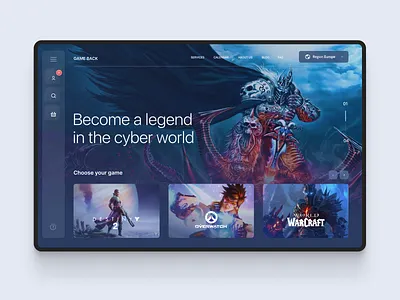 Concept #1 game store desktop design game neomorphism typogaphy ui ui ux design web deisgn webdesign