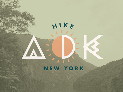 Adirondack Mountains adirondacks badge design illustration logo mountains new york vector