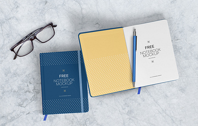 Free Notebook Mockup branding design free freebie mockup notebook notebook design notebook mockup notepad planner realistic