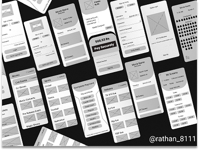 Wireframes beginner design ticket app uidesign uiux wireframe