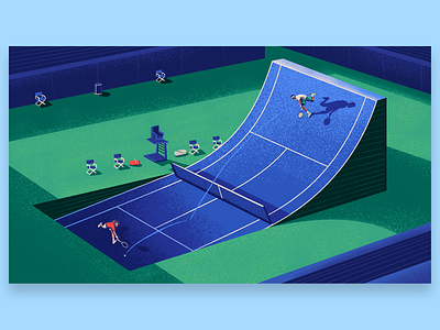 Tennis Inequality athletes court editorial illustration inequality sports tennis