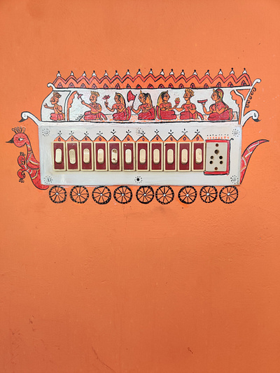 Switchboard Phad Painting art indianfolkart painting switchboard