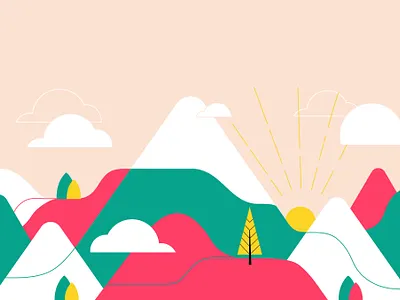 Climbing the mountain illustration illustration art mountain scenario vector vector art