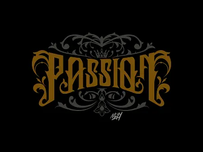 Passion Vector Lettering bestshot customtype dribbble dribbble best shot handdrawned handlettering handtype illustration lettering logo quotes vintage