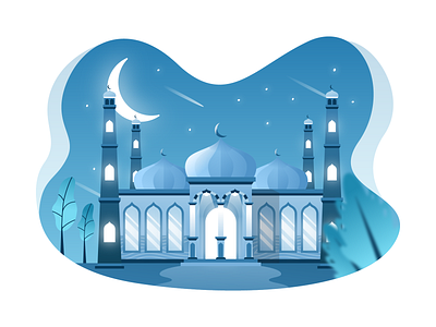 Mosque Illustration arabic arabic illustration building illustration culture dome eid al fitr flat illustration ilustrasi masjid islam islamic islamic building islamic illustration landmark masjid mosque mosque illustration muslim prayer ramadhan religion