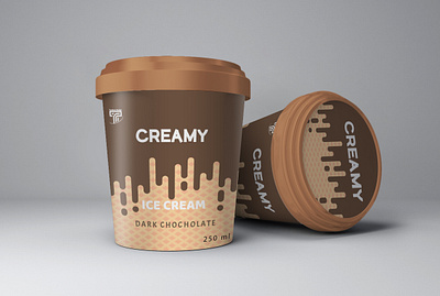 Ice Cream 250 ml adobe illustrator chocholate ice cream chocolate chocolate packaging cream creamy dark chocholate dark ui food ice ice cream ice cream logo icecream ilustrated label labeldesign packagedesign packagingdesign sweets