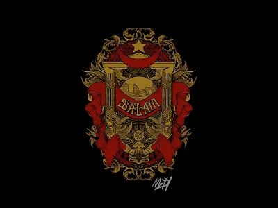 Salam Islamic Gothic Illustration artwork customtype handdrawned handlettering illustration islamic islamicart lettering positive vibes vintage