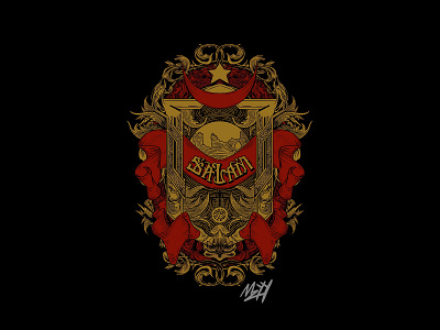Salam Islamic Gothic Illustration artwork customtype handdrawned handlettering illustration islamic islamicart lettering positive vibes vintage